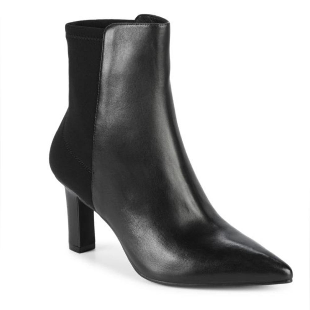 Stuart Weitzman Lauri Point-Toe Booties In Black … - image 2